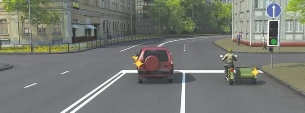 Билет 8. Вопрос 13. ПДД 2025 категории A на мотоцикл