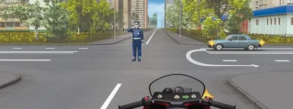 Билет 36. Вопрос 13. ПДД 2025 категории A на мотоцикл